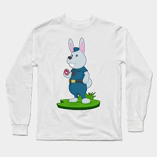 Rabbit Cop Donut Police Long Sleeve T-Shirt